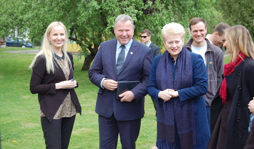 Anykščiuose lankėsi Lietuvos Respublikos Prezidentė Dalia Grybauskaitė