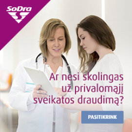 „Sodra“ ragina pasitikrinti, ar nesate įsiskolinę už privalomąjį sveikatos draudimą