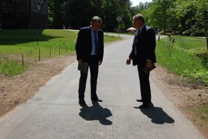 Anykščiuose viešėjo Susisiekimo ministras R. Sinkevičius