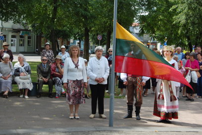 Prie paminklo Laisvei paminėta Gedulo ir vilties diena