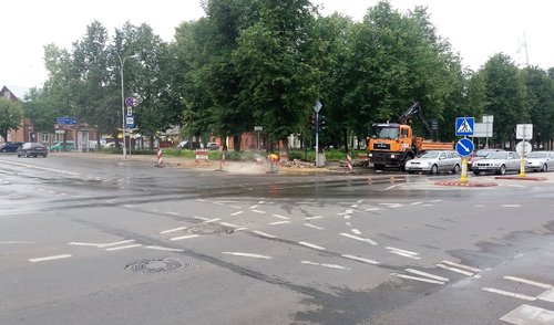Informacija dėl techninių darbų centrinėje miesto sankryžoje 