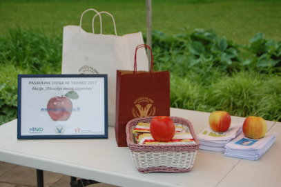 Anykščiuose paminėta Pasaulinė diena be tabako