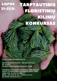 Kviečiame registruotis į „Tarptautinį floristinių kilimų konkursą“ Anykščiuose!