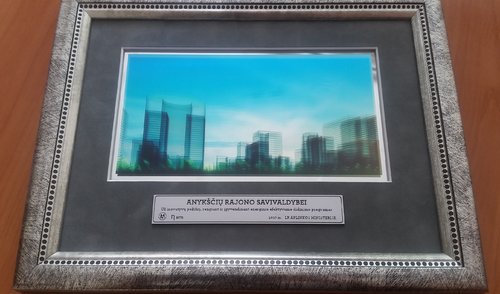 Anykščių rajono savivaldybei – Aplinkos ministerijos padėka 