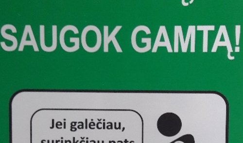 Anykščiuose įrengti gamtą skatinantys tausoti ženklai 