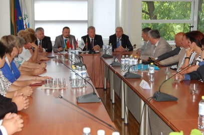 Anykščių rajono savivaldybėje lankėsi užsienio partnerių delegacijos