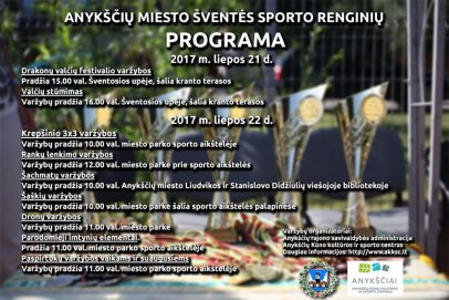 Anykščių miesto šventės sporto renginių programa ir nuostatai