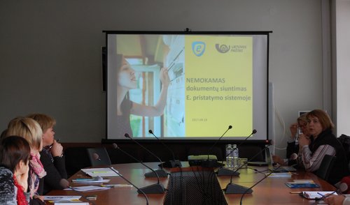 „Lietuvos paštas“ supažindino su E. pristatymo informacine sistema
