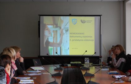 „Lietuvos paštas“ supažindino su E. pristatymo informacine sistema