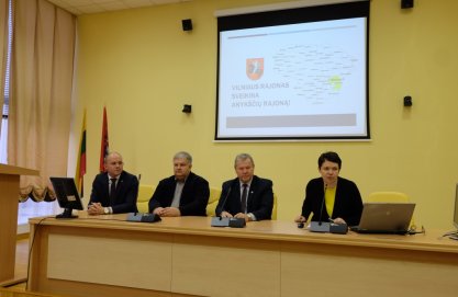 Anykščių rajono savivaldybės delegacija lankėsi Vilniaus rajono savivaldybėje 