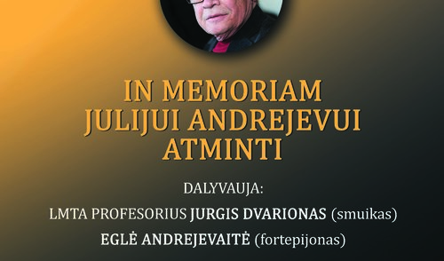 Vyks koncertas kompozitoriui Julijui Andrejevui atminti