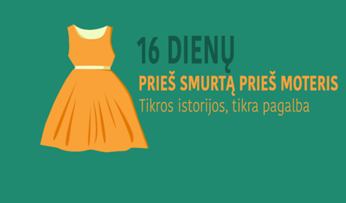 Tarptautinė socialinė akcija „16 aktyvumo dienų prieš smurtą prieš moteris“ 