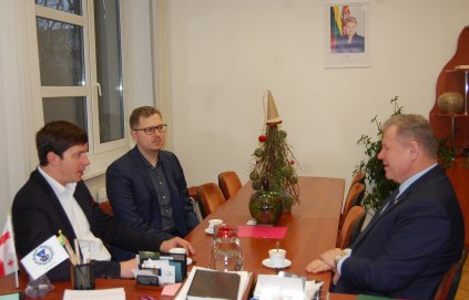 Anykščių rajono meras susitiko su „MV GROUP Production“ generaliniu direktoriumi