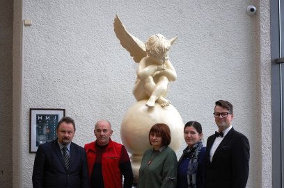 Anykščiams – partnerių iš Klecko dovanotas angelas 