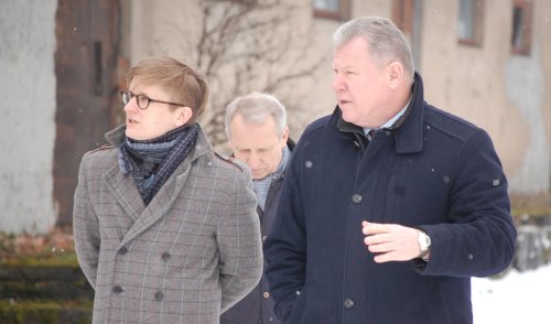 Anykščiuose lankėsi Susisiekimo viceministras Paulius Martinkus