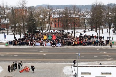 Anykščiai šventė Lietuvos valstybės atkūrimo 100-metį 