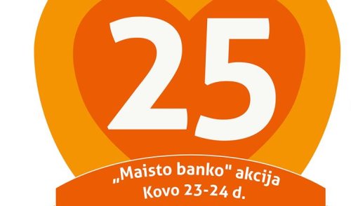 Savaitgalį vyks jubiliejinė „Maisto banko“ akcija
