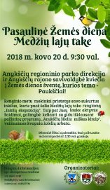 Pasaulinė Žemės diena Medžių lajų take