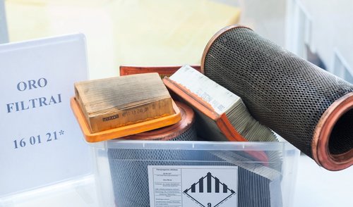 Naudotų akumuliatorių, amortizatorių, filtrų, alyvos atliekų surinkimo akcija