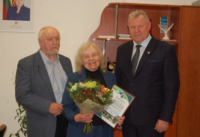 Jubiliejaus proga sveikino žinomą anykštėnę Mildą Telksnytę
