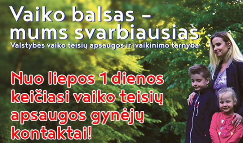 Valstybės vaiko teisių apsaugos ir įvaikinimo sistema veiks centralizuotai