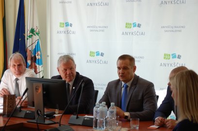 Anykščiuose lankėsi vidaus reikalų ministras 