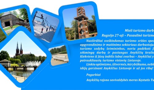 Sveikinimas pasaulinės turizmo dienos proga