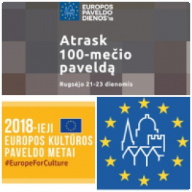 Atrasti Šimtmečio paveldą kviečia Europos paveldo dienos