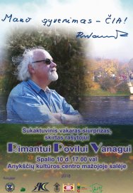 Rašytojo Rimanto Povilo Vanago jubiliejus