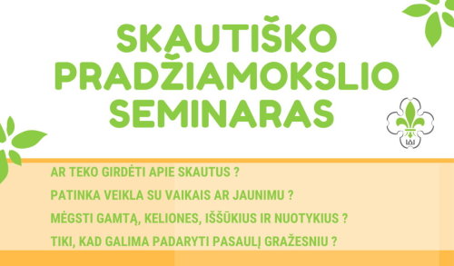 Skautiško pradžiamokslio seminaras