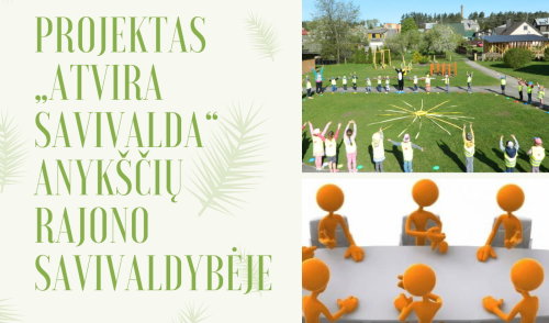 Spalio 10 d. Atvira savivalda Anykščių rajono savivaldybėje