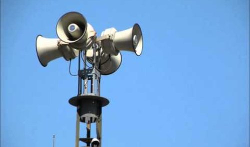 Perspėjimo sistemos patikrinimas Anykščiuose