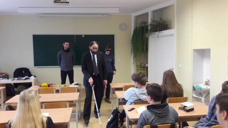 Lietuvos aklųjų ir silpnaregių sąjungos dienos Anykščių mokyklose