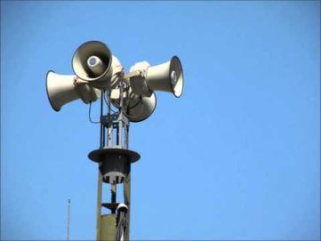 Perspėjimo sistemos patikrinimas Anykščiuose