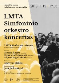 LMTA simfoninis orkestras koncertuos Anykščių menų inkubatoriuje