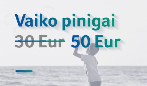 Gera žinia vaikus auginantiems tėvams: Seimas pritarė vaiko pinigų padidinimui iki 50 eurų