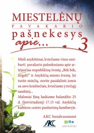 Kviečiame visus susiburti PAVAKARIO PAŠNEKESIAMS