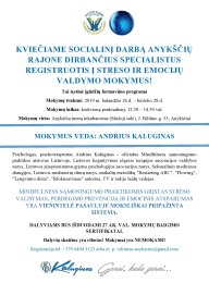 KVIEČIAME SOCIALINĮ DARBĄ ANYKŠČIŲ RAJONE DIRBANČIUS SPECIALISTUS REGISTRUOTIS Į STRESO IR...