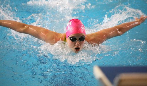 A.Šeleikaitė patarė jauniesiems Anykščių plaukikams: nepasiduokite ir siekite savo tikslų