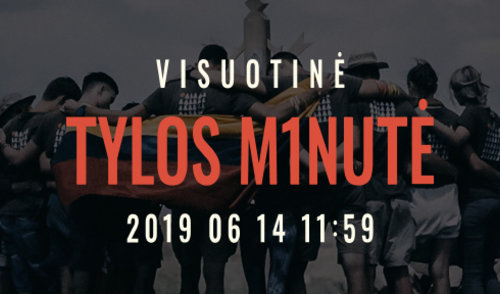 VISUOTINĖ TYLOS M1NUTĖ