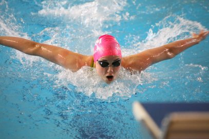 A.Šeleikaitė patarė jauniesiems Anykščių plaukikams: nepasiduokite ir siekite savo tikslų