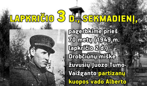 Partizanų kuopos vado Alberto Nakučio-Viesulo ir jo bendražygių atminimo renginys