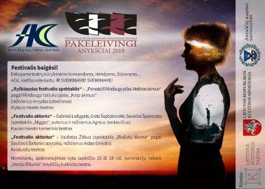 Lietuvos profesionalių teatrų nacionalinės dramaturgijos festivalis „Pakeleivingi“ 2019 baigėsi!