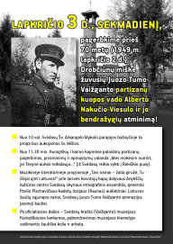 Partizanų kuopos vado Alberto Nakučio-Viesulo ir jo bendražygių atminimo renginys
