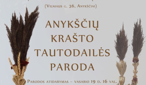 Anykštėnų tautodailės parodos atidarymas 