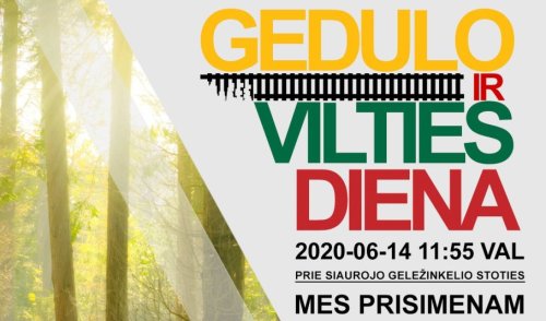 Gedulo ir vilties dienos minėjimas „Mes prisimenam“