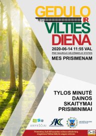 Gedulo ir vilties dienos minėjimas „Mes prisimenam“