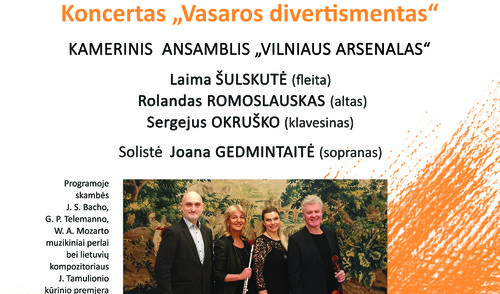 MUZIKOS SAVAITGALIAI ANYKŠČIUOSE: KONCERTAS „VASAROS DIVERTISMENTAS“