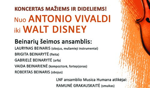 VIII festivalio "Muzikos savaitgaliai Anykščiuose" koncertas „Nuo Antonio Vivaldi iki...
