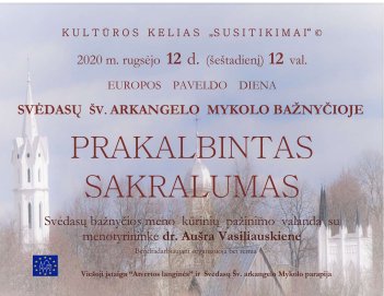 2020 metų Europos paveldo dienos rugsėjo 11 – 20 dienomis